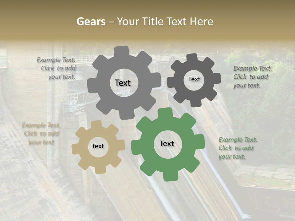 Rio Ebro Embalse De Sobron PowerPoint Template