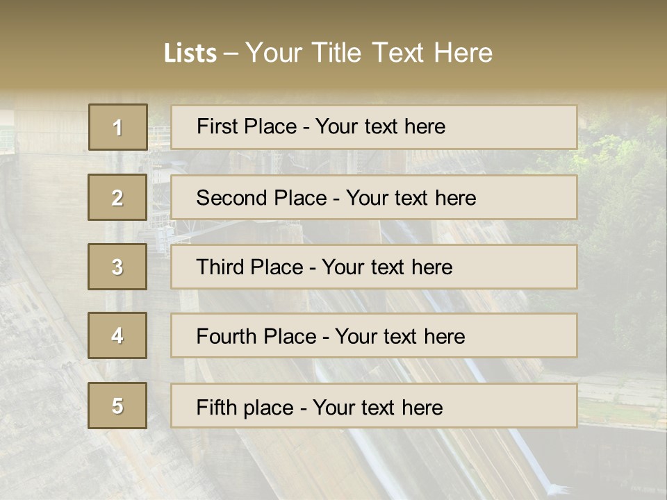 Rio Ebro Embalse De Sobron PowerPoint Template