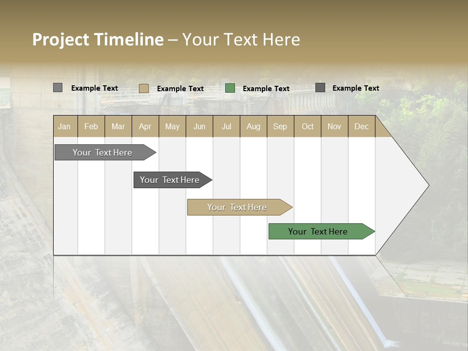 Rio Ebro Embalse De Sobron PowerPoint Template