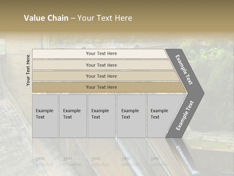 Rio Ebro Embalse De Sobron PowerPoint Template