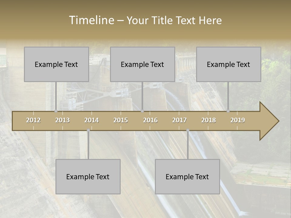 Rio Ebro Embalse De Sobron PowerPoint Template