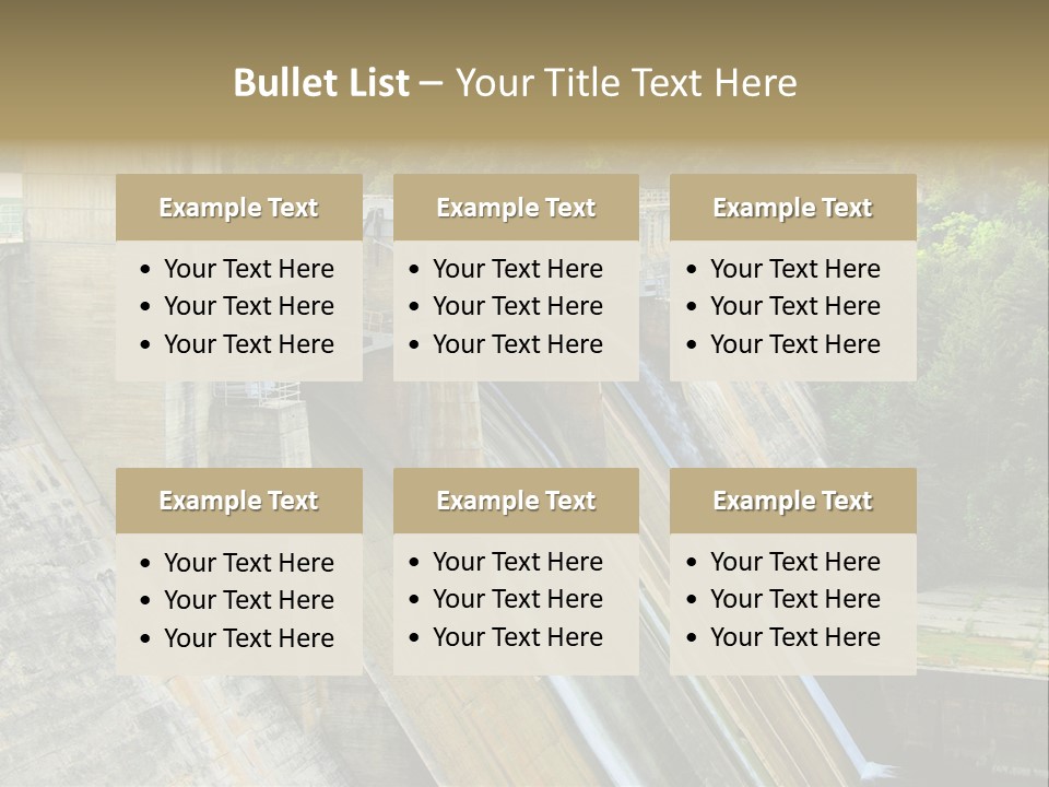 Rio Ebro Embalse De Sobron PowerPoint Template