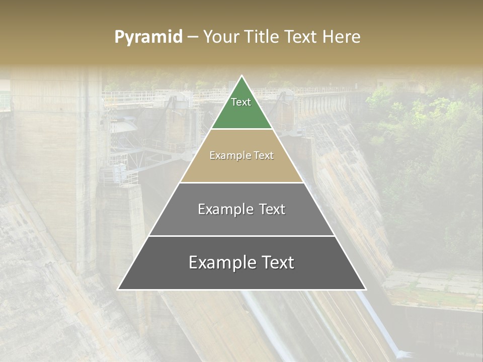 Rio Ebro Embalse De Sobron PowerPoint Template