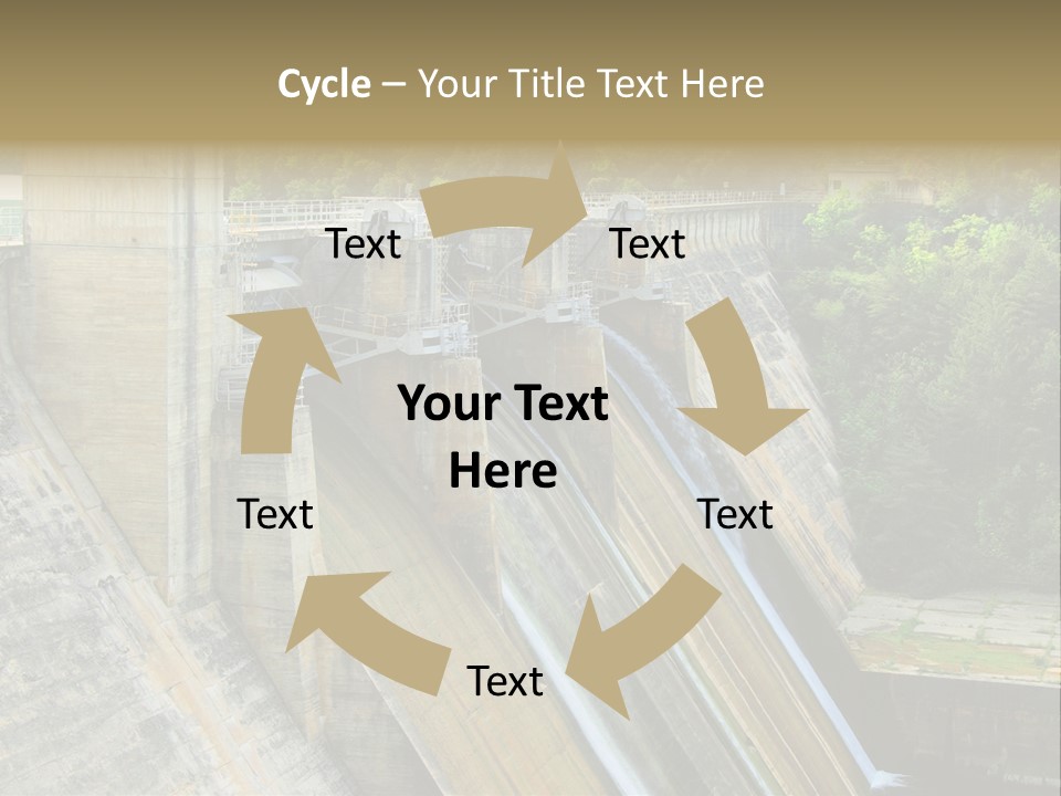 Rio Ebro Embalse De Sobron PowerPoint Template