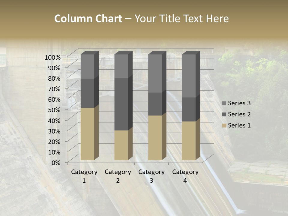 Rio Ebro Embalse De Sobron PowerPoint Template