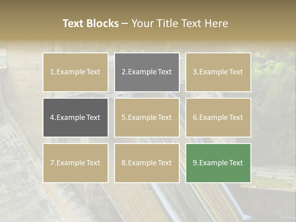 Rio Ebro Embalse De Sobron PowerPoint Template