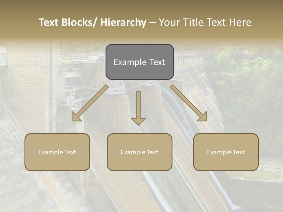 Rio Ebro Embalse De Sobron PowerPoint Template