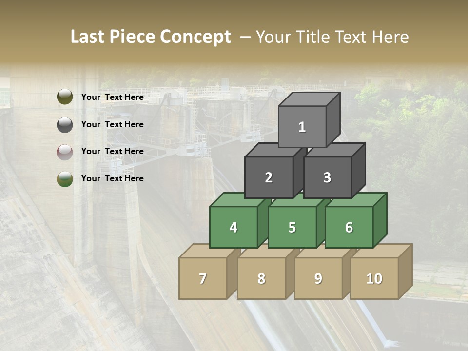 Rio Ebro Embalse De Sobron PowerPoint Template