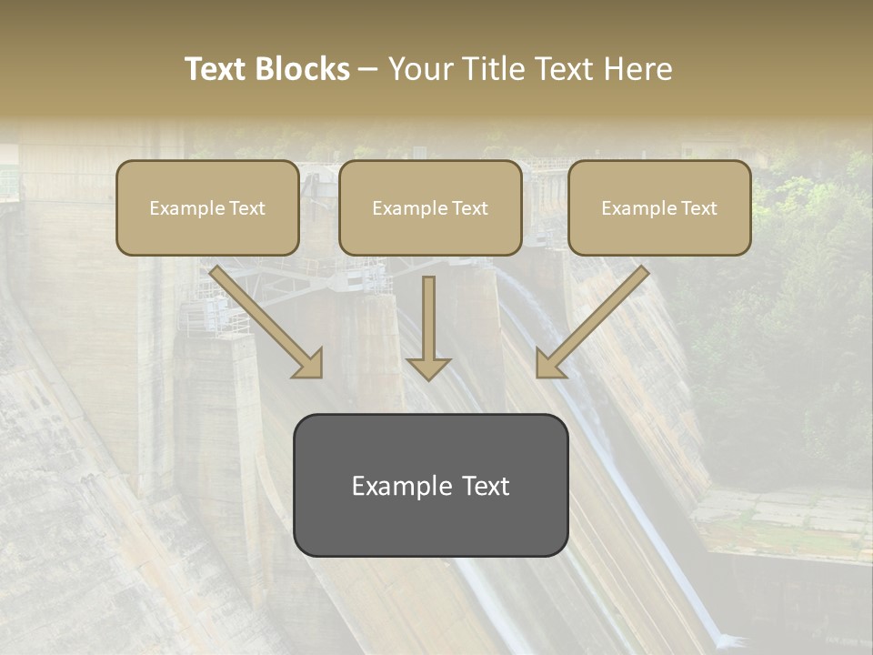 Rio Ebro Embalse De Sobron PowerPoint Template