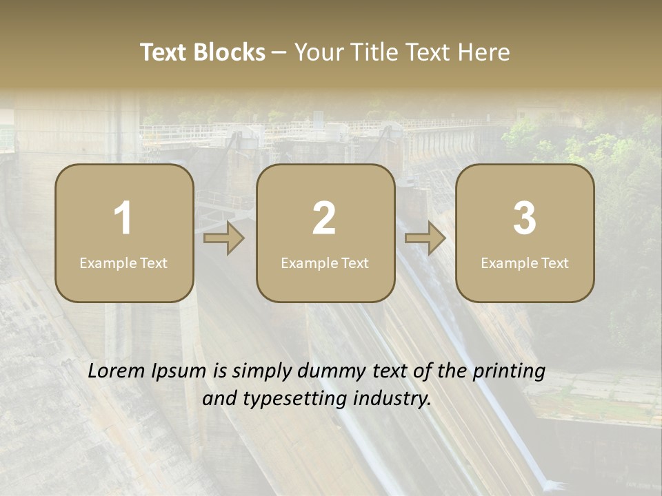 Rio Ebro Embalse De Sobron PowerPoint Template