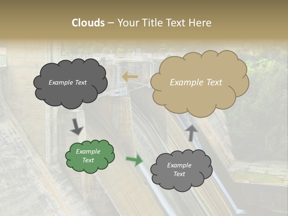 Rio Ebro Embalse De Sobron PowerPoint Template