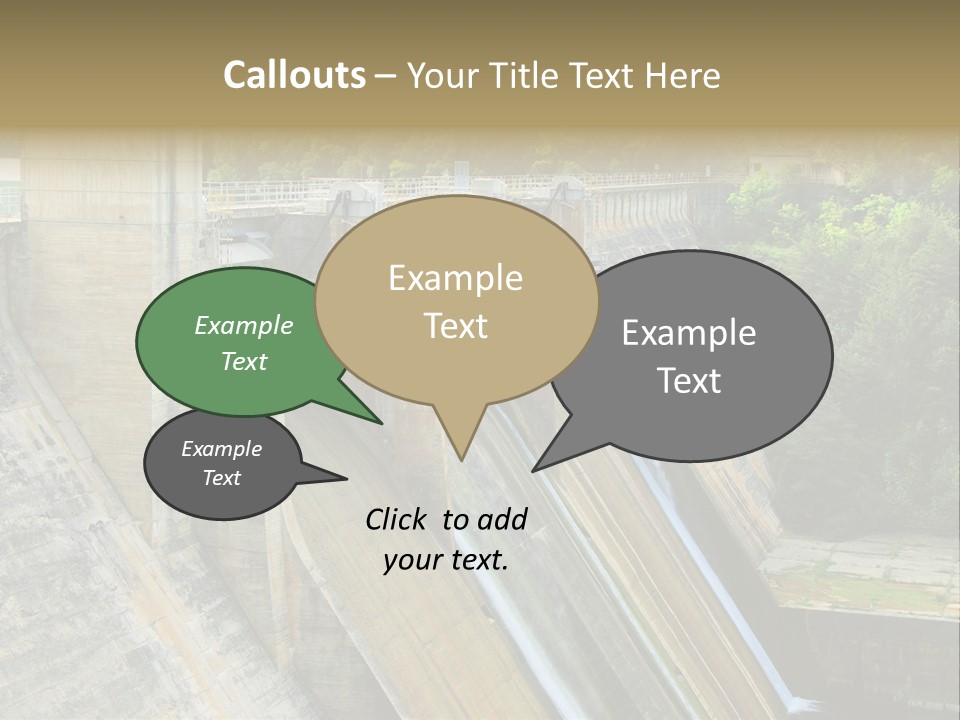 Rio Ebro Embalse De Sobron PowerPoint Template