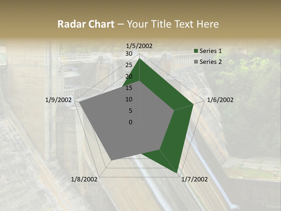 Rio Ebro Embalse De Sobron PowerPoint Template