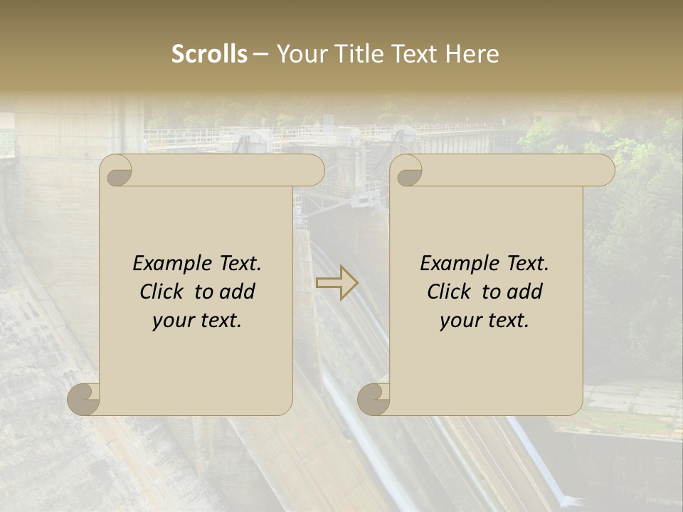Rio Ebro Embalse De Sobron PowerPoint Template