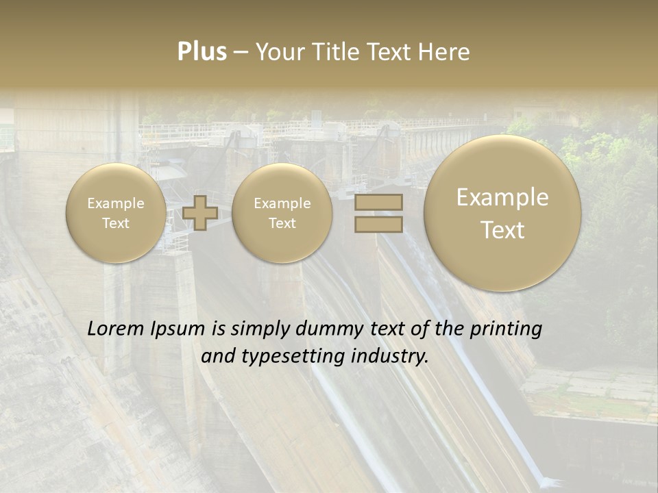 Rio Ebro Embalse De Sobron PowerPoint Template