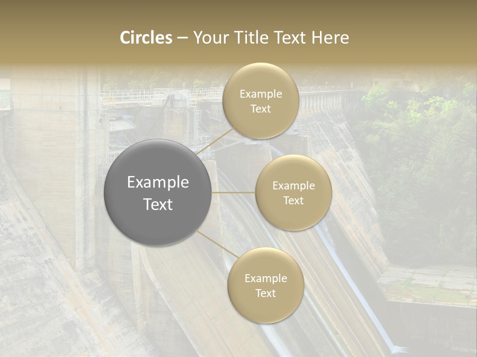 Rio Ebro Embalse De Sobron PowerPoint Template