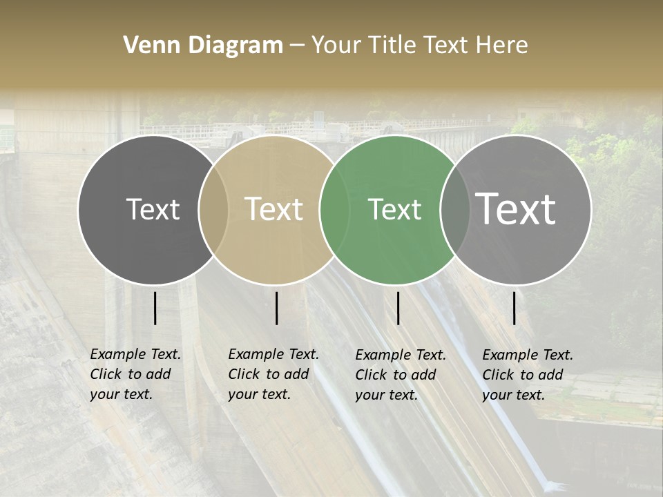 Rio Ebro Embalse De Sobron PowerPoint Template