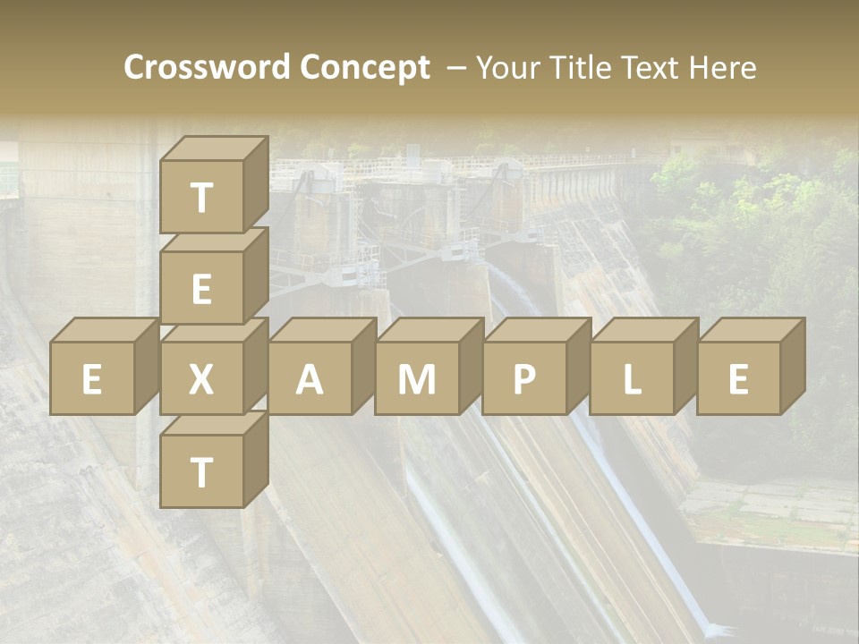 Rio Ebro Embalse De Sobron PowerPoint Template