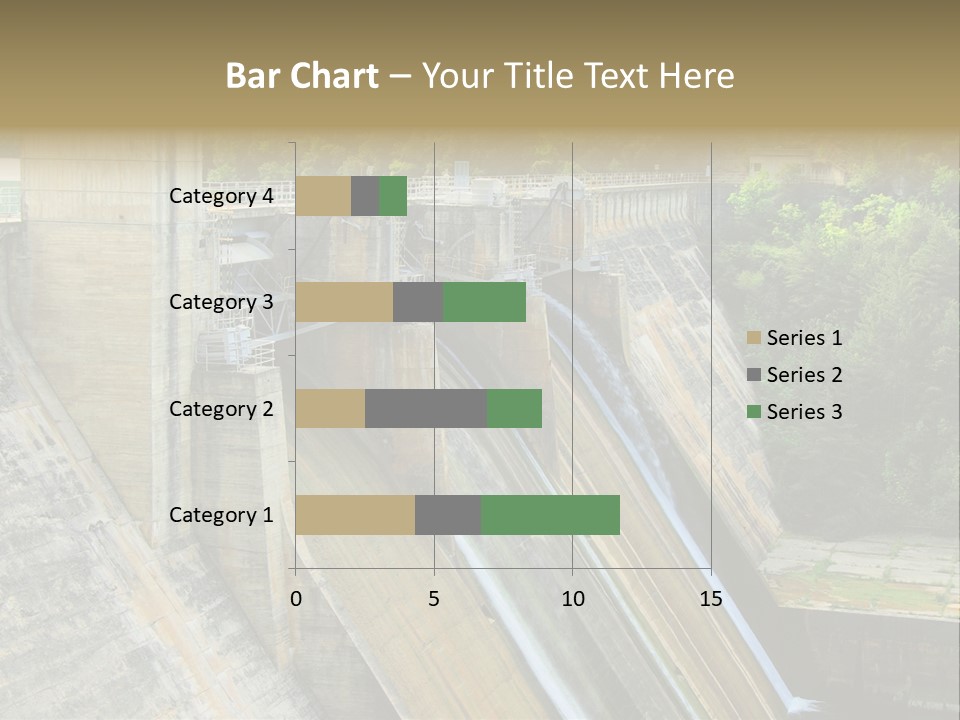 Rio Ebro Embalse De Sobron PowerPoint Template