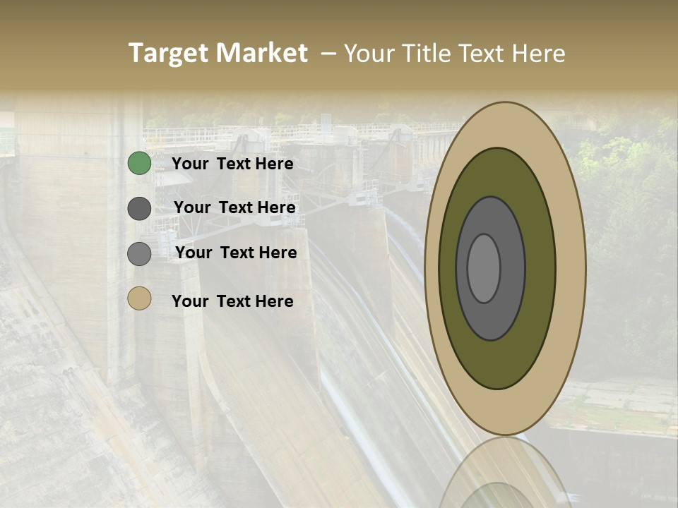 Rio Ebro Embalse De Sobron PowerPoint Template