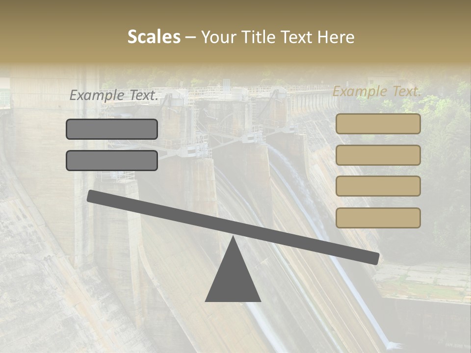 Rio Ebro Embalse De Sobron PowerPoint Template