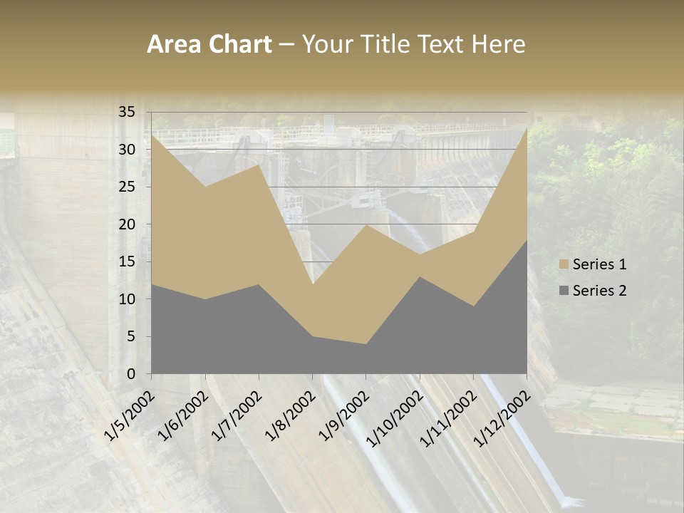 Rio Ebro Embalse De Sobron PowerPoint Template