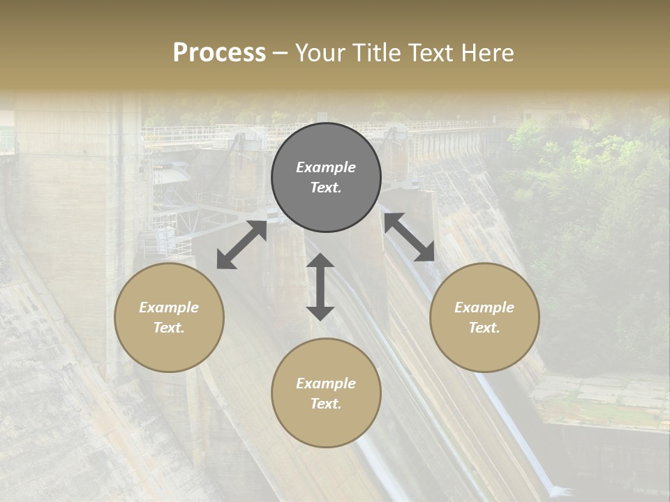 Rio Ebro Embalse De Sobron PowerPoint Template