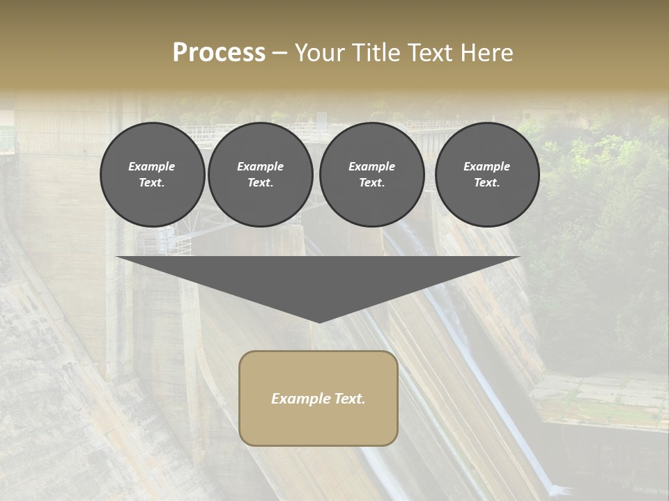 Rio Ebro Embalse De Sobron PowerPoint Template