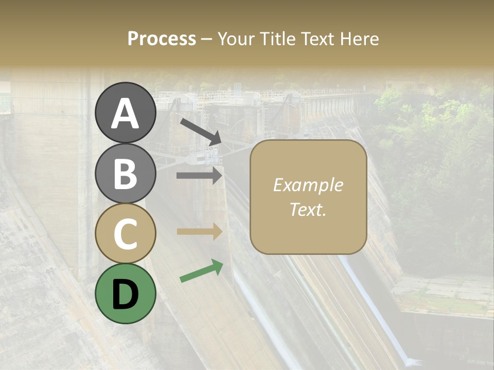 Rio Ebro Embalse De Sobron PowerPoint Template