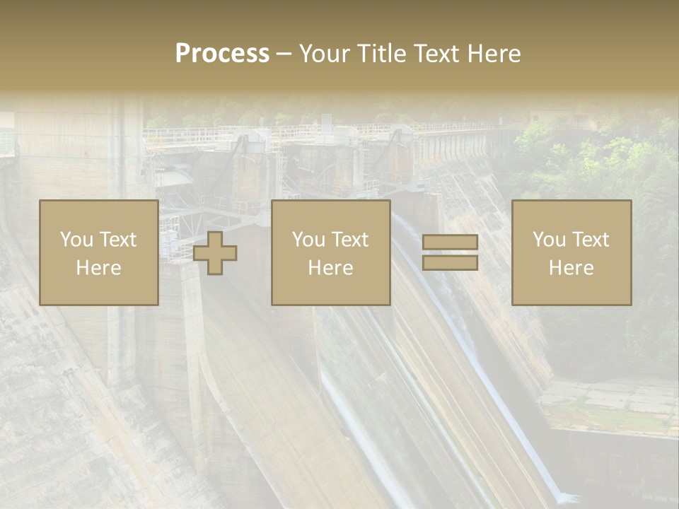 Rio Ebro Embalse De Sobron PowerPoint Template