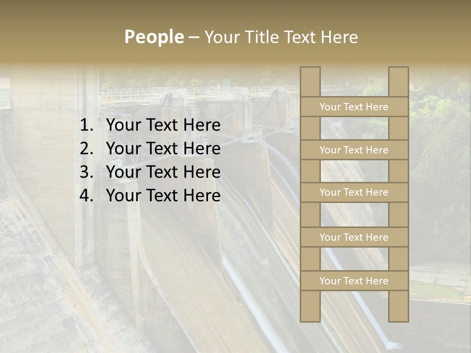 Rio Ebro Embalse De Sobron PowerPoint Template