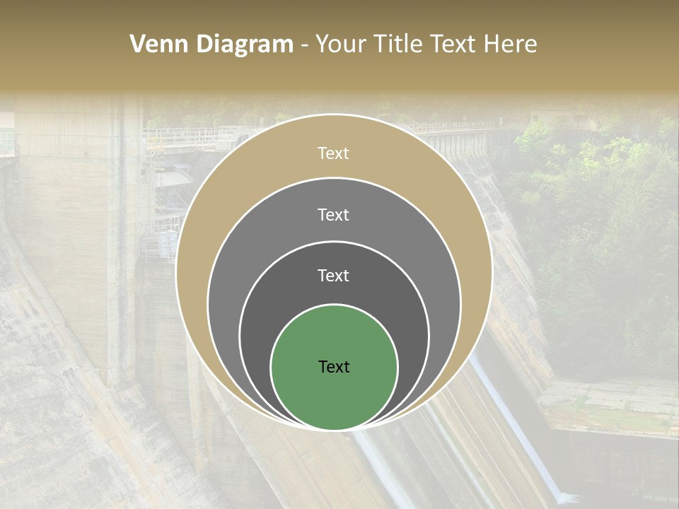 Rio Ebro Embalse De Sobron PowerPoint Template