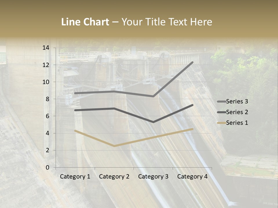 Rio Ebro Embalse De Sobron PowerPoint Template