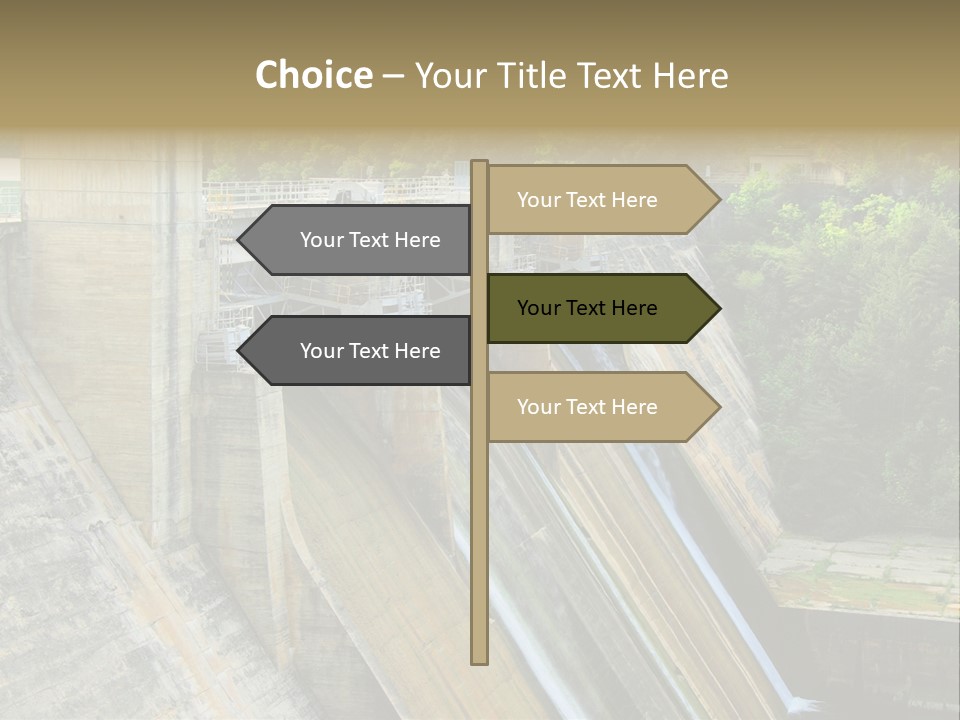 Rio Ebro Embalse De Sobron PowerPoint Template