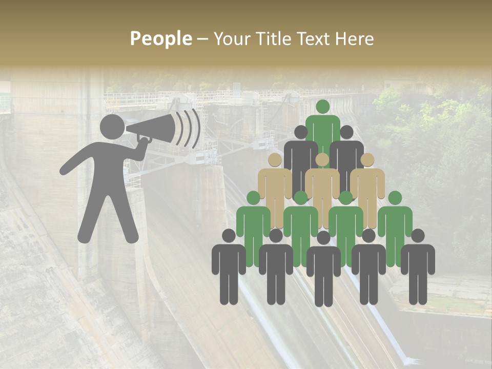 Rio Ebro Embalse De Sobron PowerPoint Template