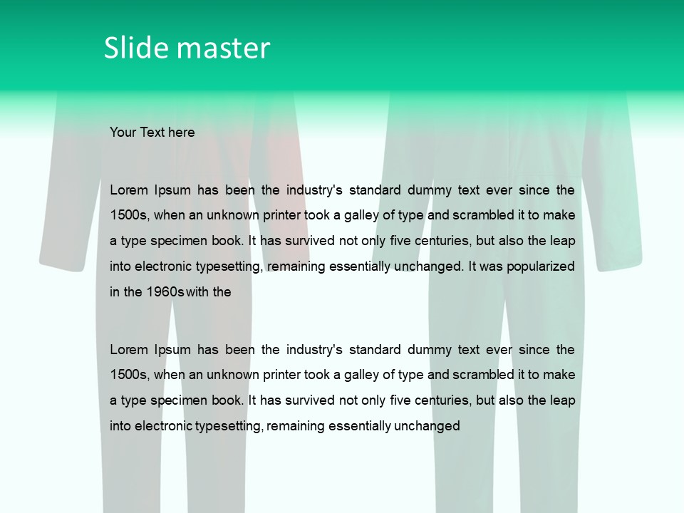 Working Clothes PowerPoint Template