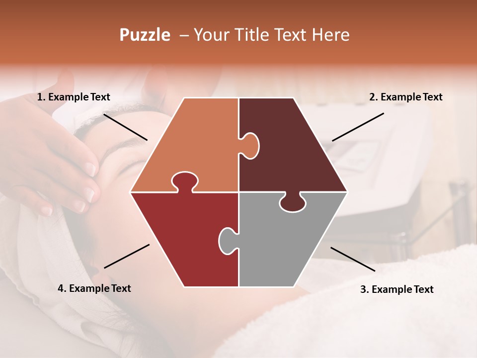 Young Woman Getting Skin Cleaning At Beauty Salon (Shallow Dof) PowerPoint Template