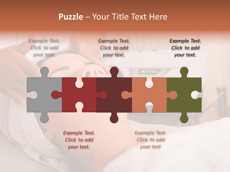 Young Woman Getting Skin Cleaning At Beauty Salon (Shallow Dof) PowerPoint Template