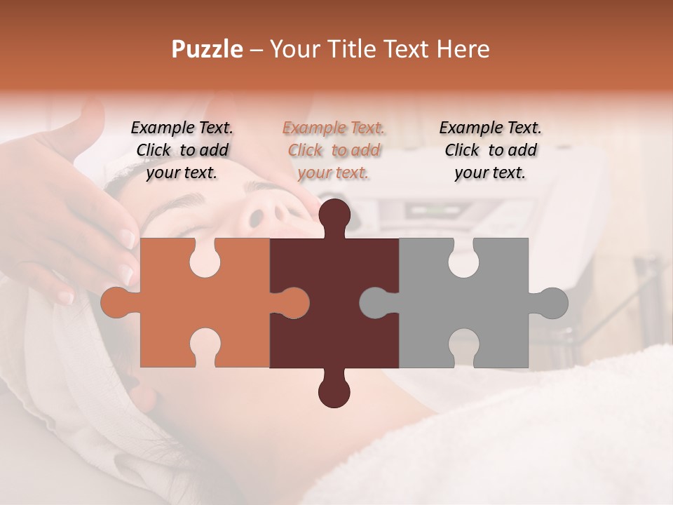 Young Woman Getting Skin Cleaning At Beauty Salon (Shallow Dof) PowerPoint Template