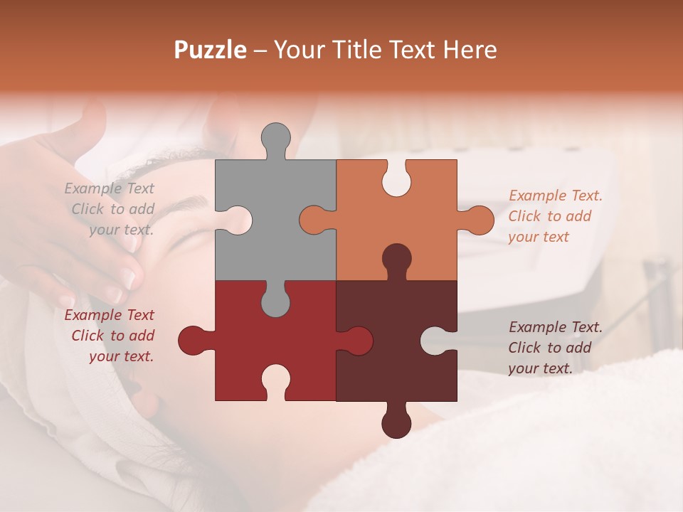 Young Woman Getting Skin Cleaning At Beauty Salon (Shallow Dof) PowerPoint Template