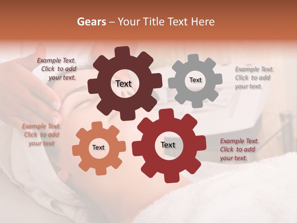 Young Woman Getting Skin Cleaning At Beauty Salon (Shallow Dof) PowerPoint Template