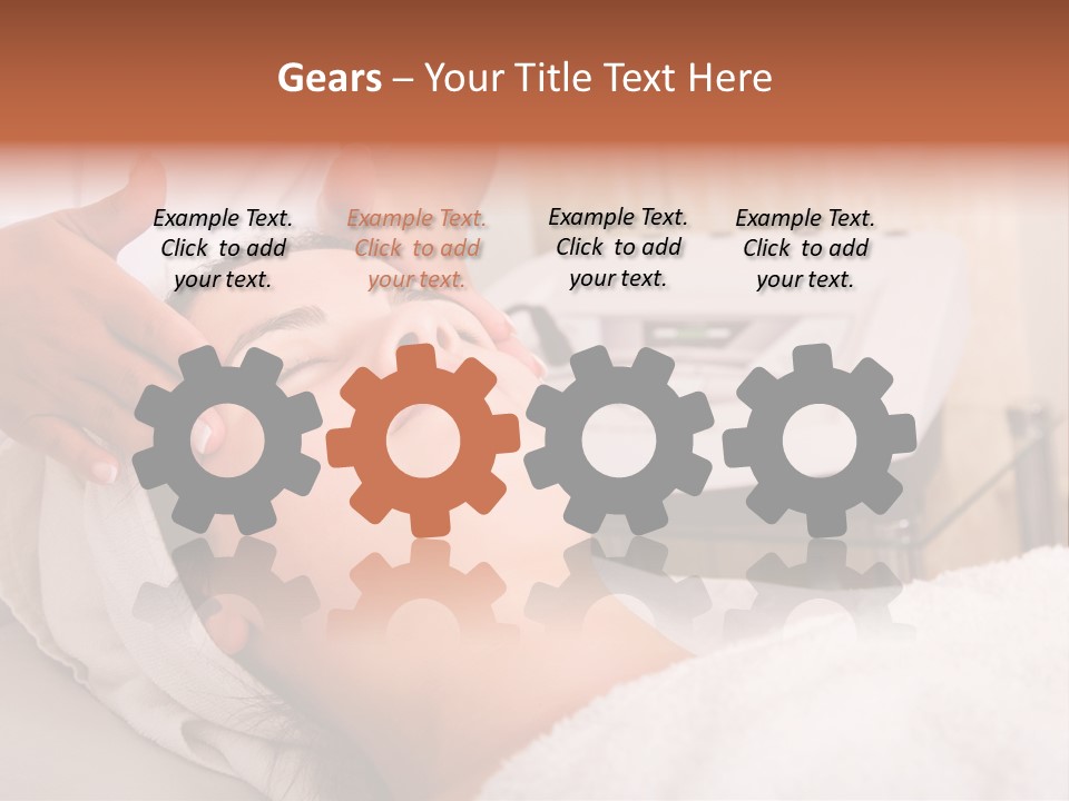 Young Woman Getting Skin Cleaning At Beauty Salon (Shallow Dof) PowerPoint Template