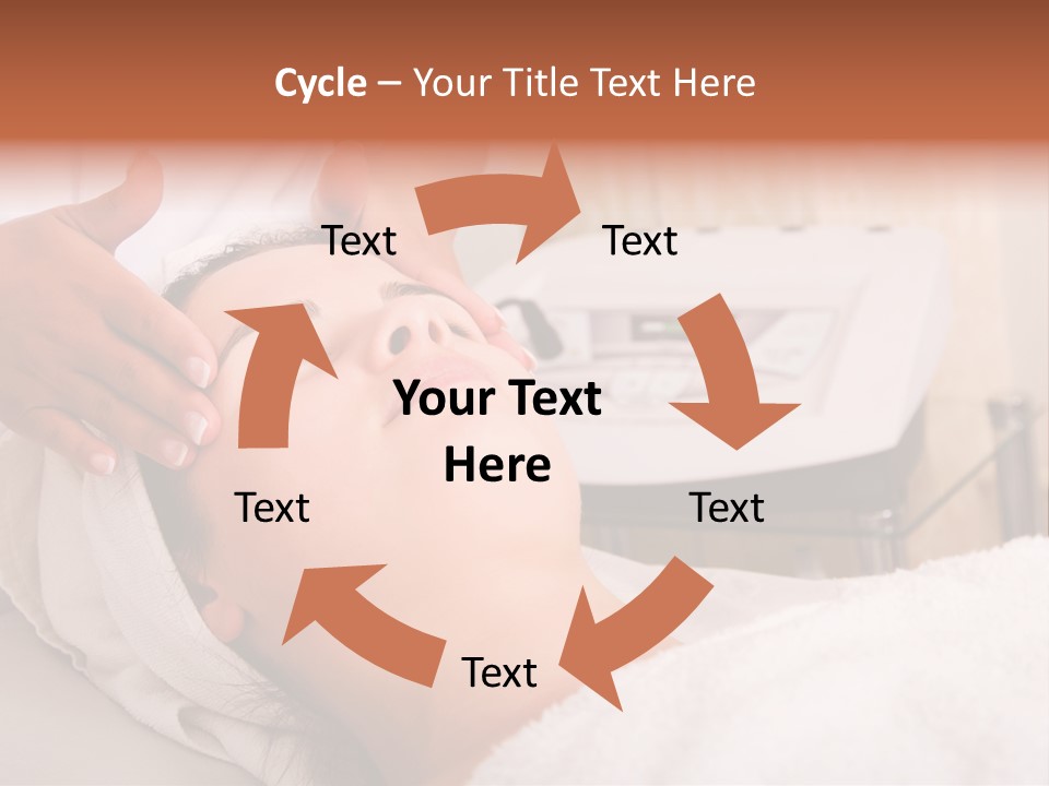 Young Woman Getting Skin Cleaning At Beauty Salon (Shallow Dof) PowerPoint Template