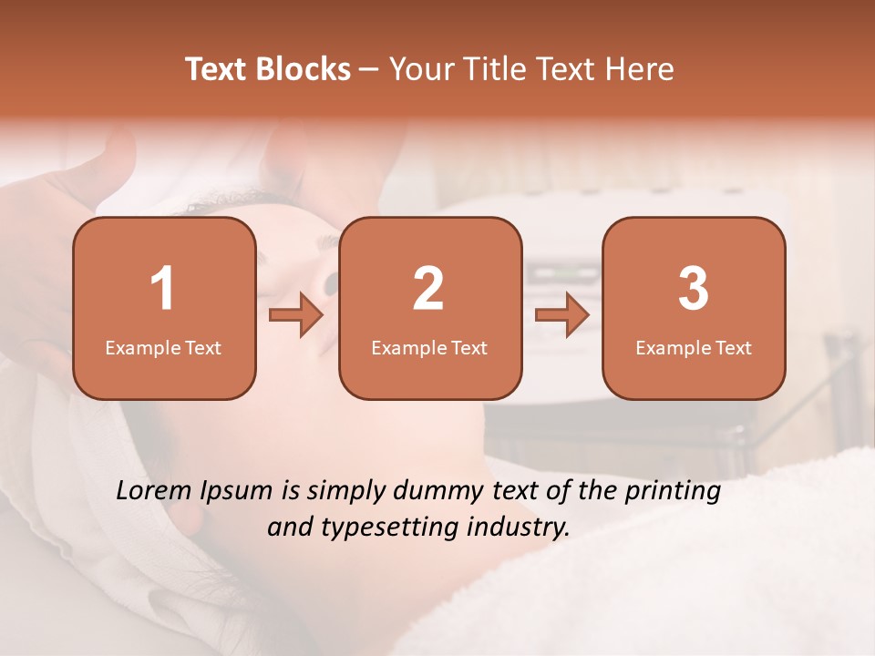 Young Woman Getting Skin Cleaning At Beauty Salon (Shallow Dof) PowerPoint Template