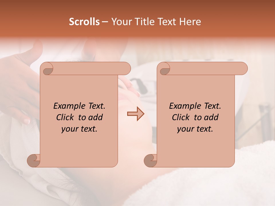 Young Woman Getting Skin Cleaning At Beauty Salon (Shallow Dof) PowerPoint Template