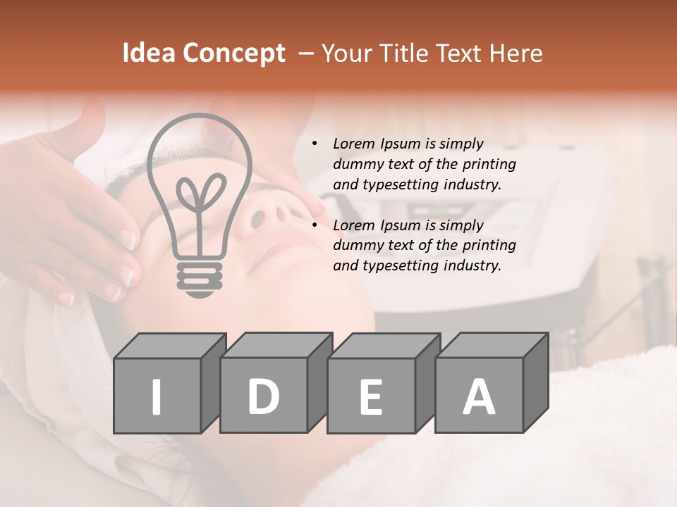 Young Woman Getting Skin Cleaning At Beauty Salon (Shallow Dof) PowerPoint Template