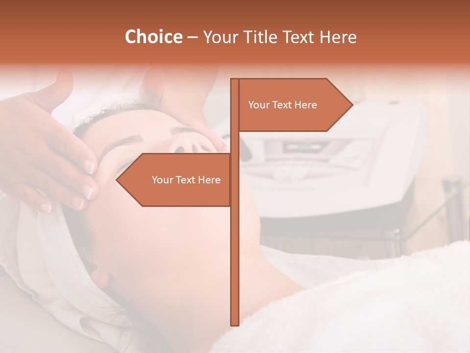 Young Woman Getting Skin Cleaning At Beauty Salon (Shallow Dof) PowerPoint Template