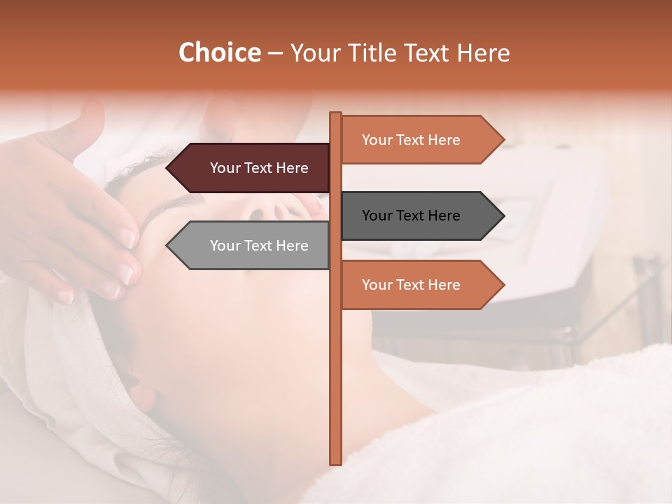 Young Woman Getting Skin Cleaning At Beauty Salon (Shallow Dof) PowerPoint Template