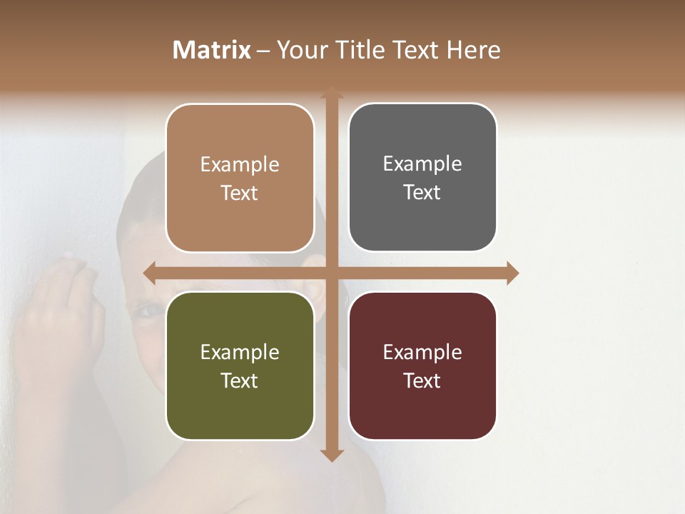 A Caucasian Girl Crying And Upset With Hands Against A Wall PowerPoint Template