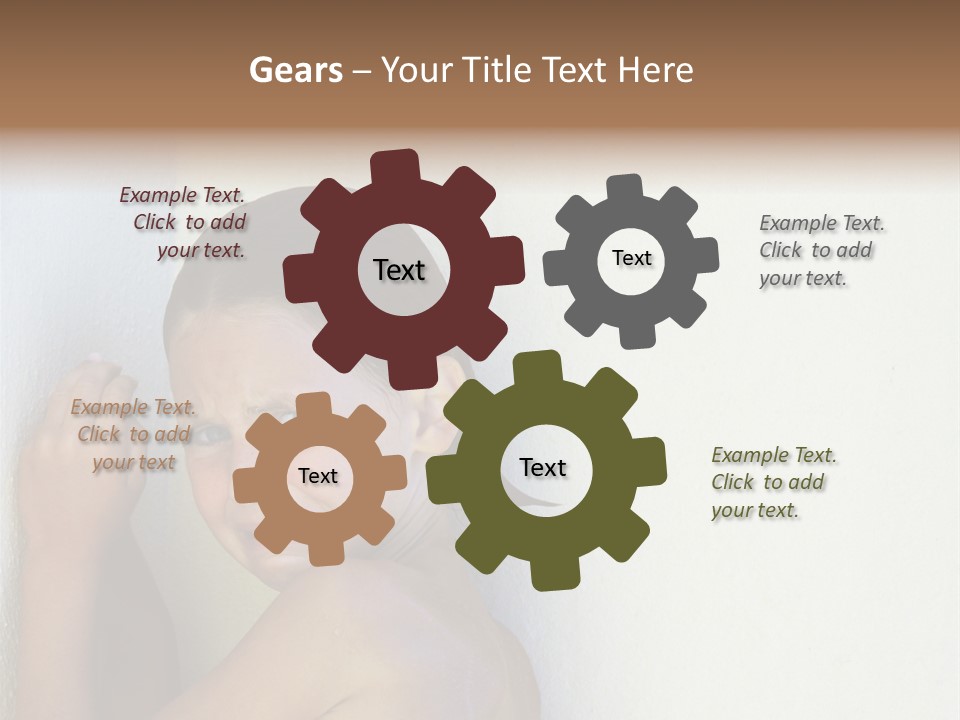 A Caucasian Girl Crying And Upset With Hands Against A Wall PowerPoint Template